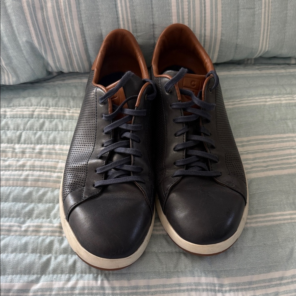 Men's Cole Haan Navy Blue Leather Sneakers size 13M
